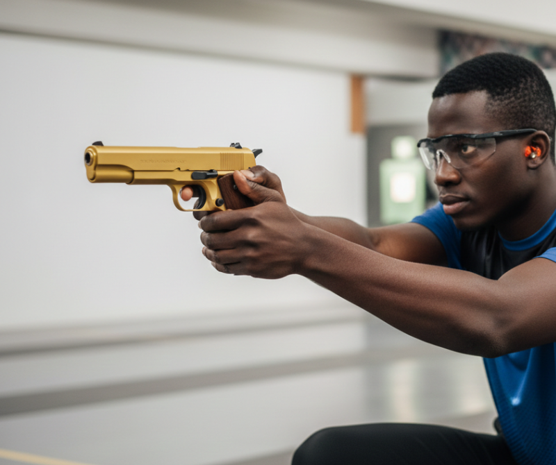 Aksa AK1911 Gold Blank | Self-Defense Tool | Gold